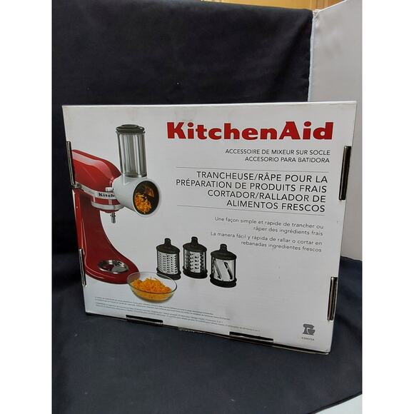 KitchenAid Fresh Prep Slicer/Shredder attachment color white KSMVSA - Picture 2 of 6